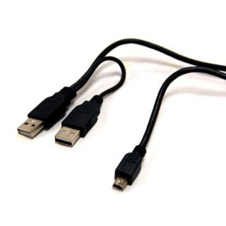 Usb to mini usb y cable