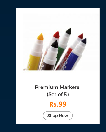 Premium Markers (Set of 5) 