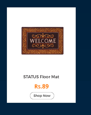 STATUS Black,Brown Floor Mat 