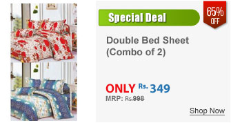 Combo of 2 Double Bed Sheet Set