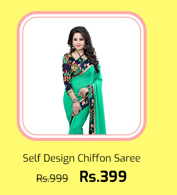 Self Design Chiffon Saree
