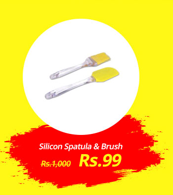  Silicon Spatula and Brush 