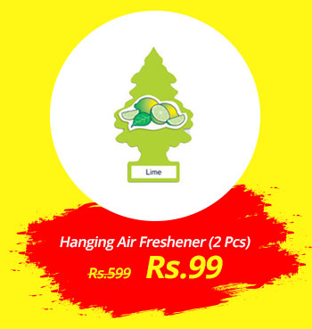  Set of 2 Little Trees Hanging Car Air Freshener / Perfume - Lime Fragrance 