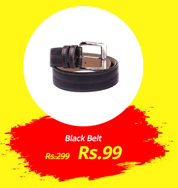  Stylish Black Faux Belt 