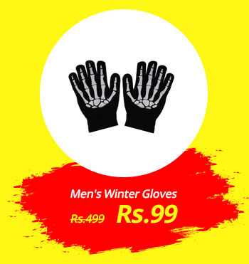  Zokar Printed Winter Men's Gloves (01-1) 