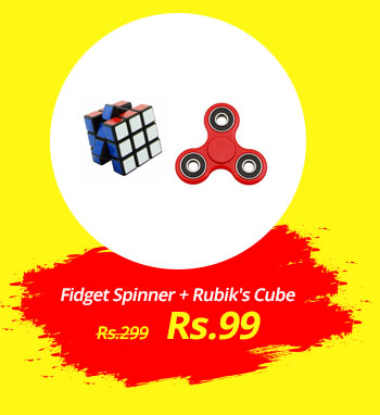 Combo of Fidget Spinner and Rubik's Cube 