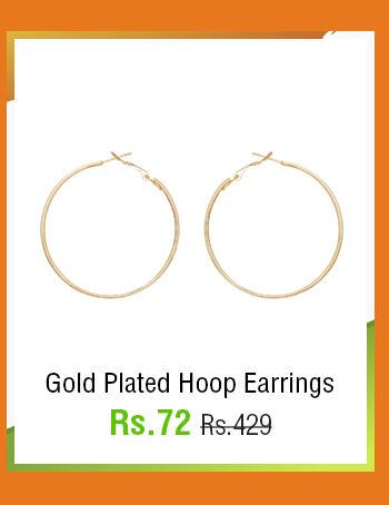 Gold Plated Hoop Earrings