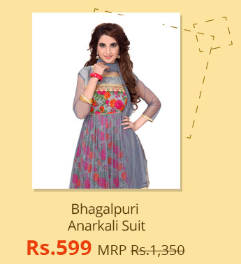 Bhagalpuri Anarkali Suit