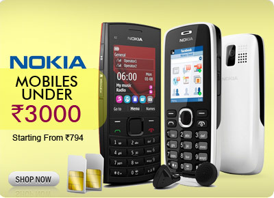 mobile under3000 Nokia Mobile Deals @Shopclues