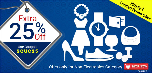 ShopClues: Extra 25% off on Non electronic items