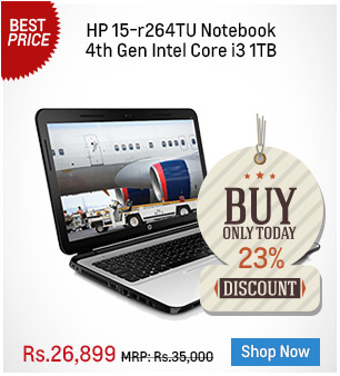 HP 15-r264TU Notebook 4th Gen Intel Core i3