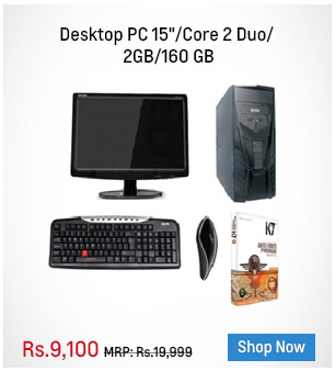 DESKTOP PC CORE 2 DUO & 15 LCD
