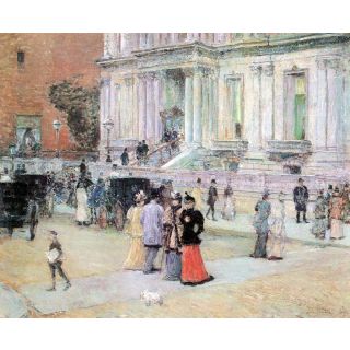 The Manhattan Club (The Villa Of The Stewarts) By Hassam - Fine Art Print