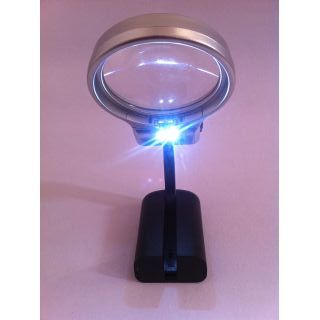 Foldable Magnifying Glass Lamp With Led Light