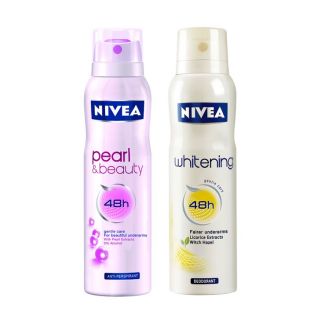 Nivea Pearl Beauty & Whitening Pack Of 2 Deo150ml Each(for Women)
