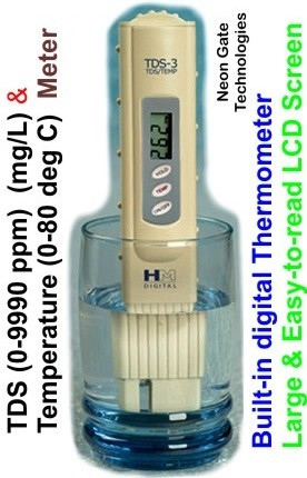 Hm Digital Tds 3 Handheld Digital Tds Meter Thermometer Test Water Purity