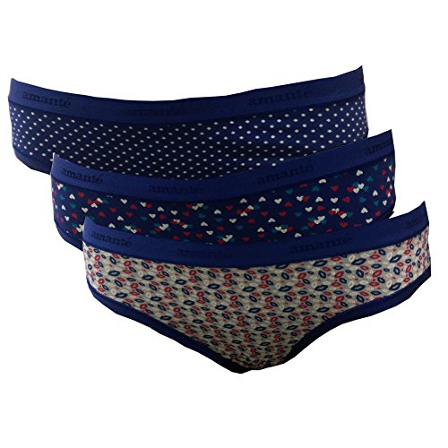 Buy Amante Printed Womens Cotton Bikini Panty Pack Of Online