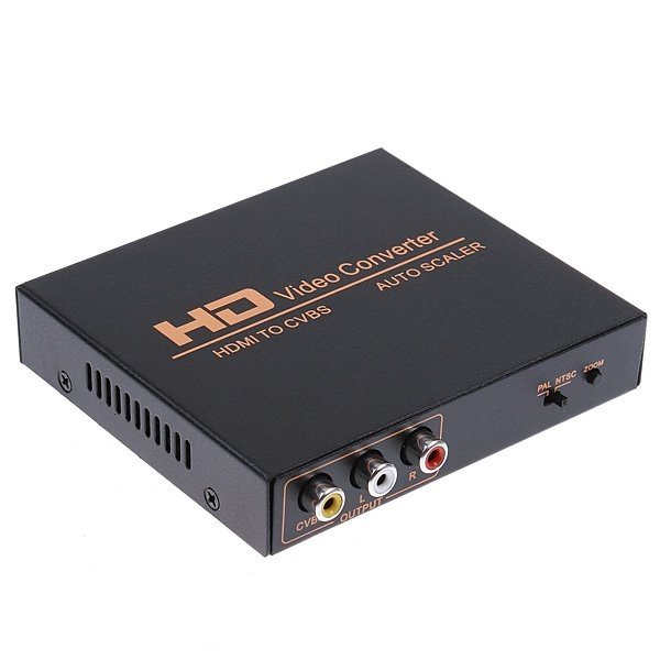 ... HDMI to AV / RCA (Composite / CVBS) video converter with Downscaler