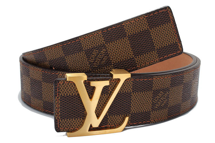 Fashion :: Accessories :: Belts :: Louis Vuitton Initiales Damier Brown Belt - www.semashow.com
