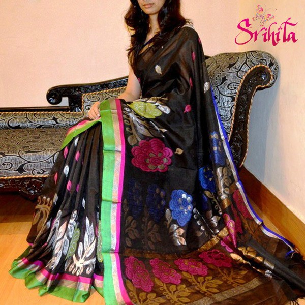 SunriseTrends Chilli Red Kollam Pattu Saree SunriseTrends Chilli Red Kollam Pattu Saree