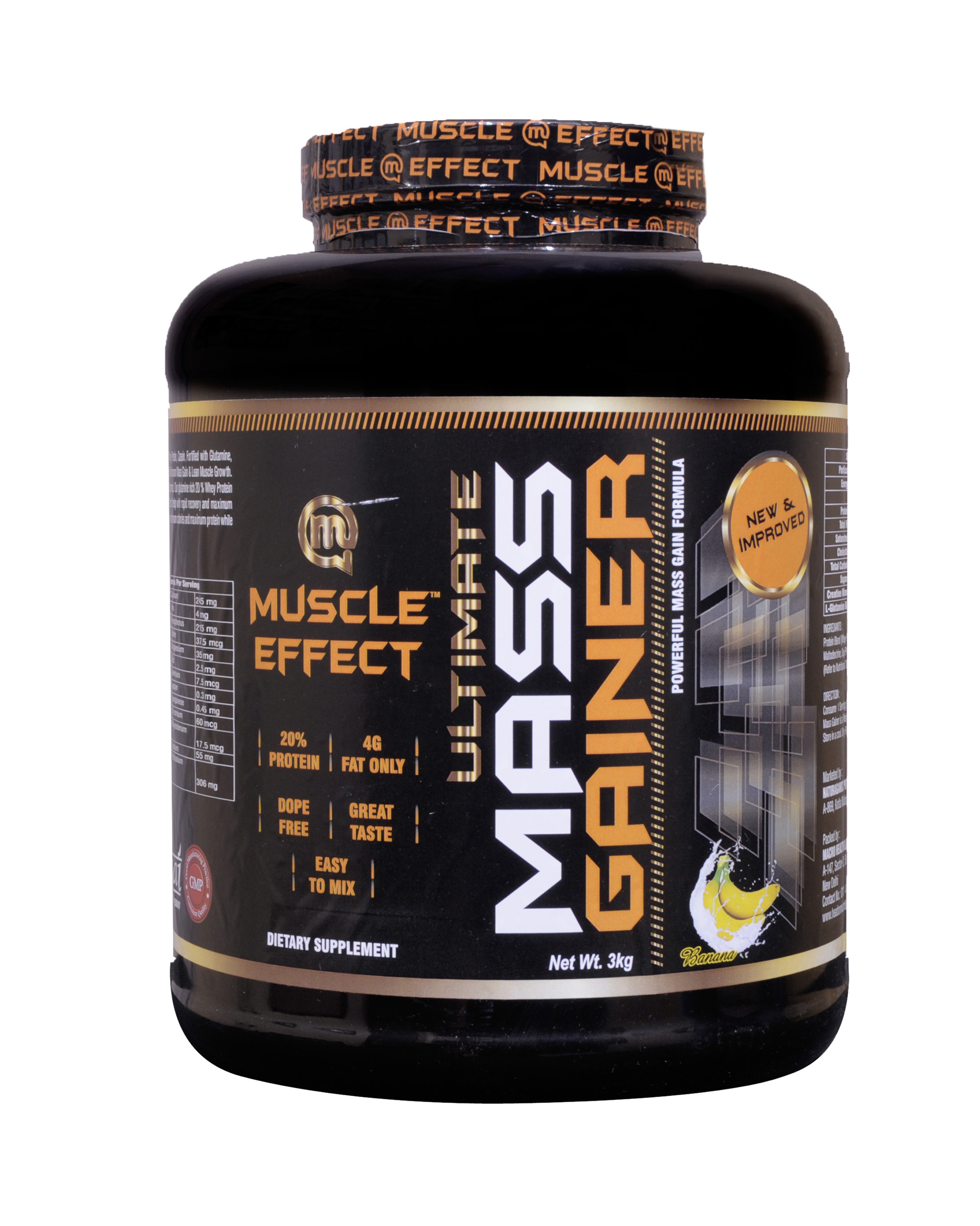 Buy Muscle Effect Ultimate Mass Gainer 3KG Banana Online 2250 From