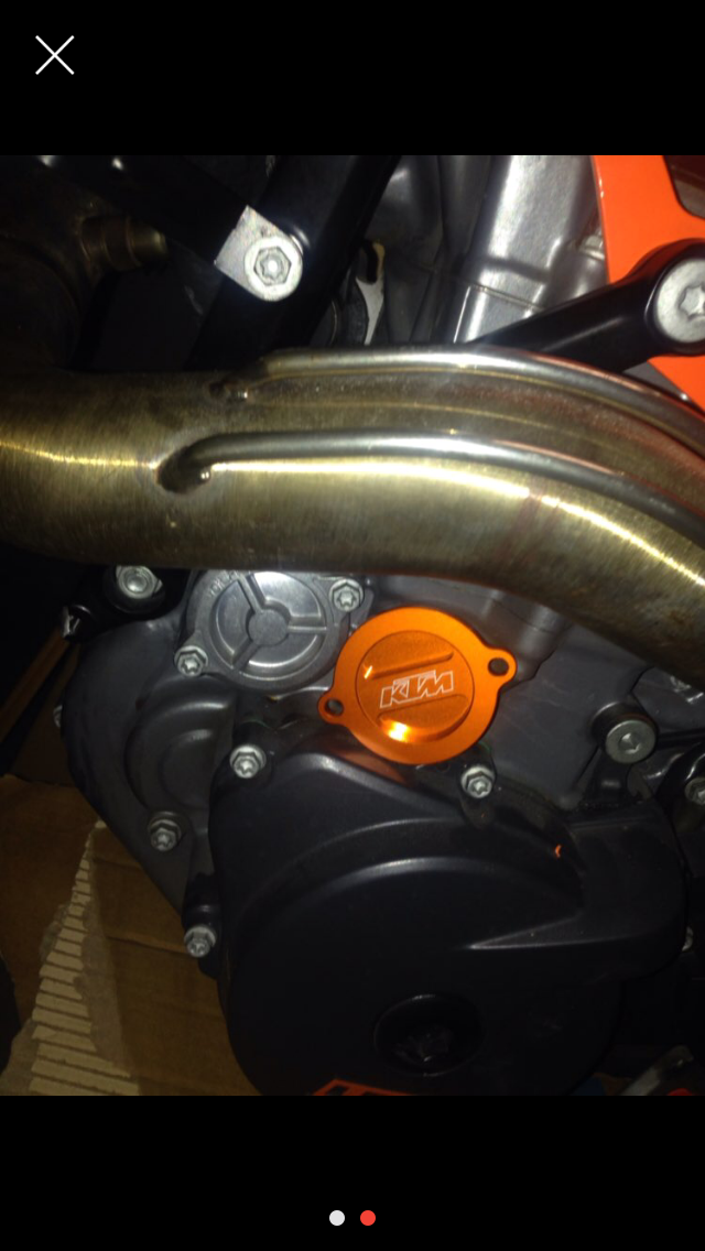 Ktm Original Powerparts Duke Rc Oil Filter Cap Cnc