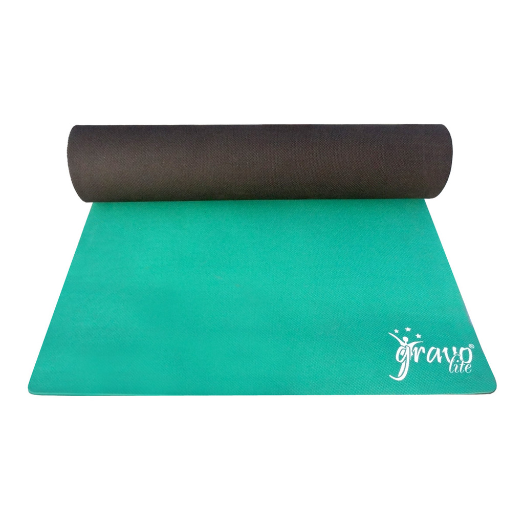 Buy Gravolite Dual Layer Green Yoga Mat 10Mm Thickness 3 Feet Wide 6