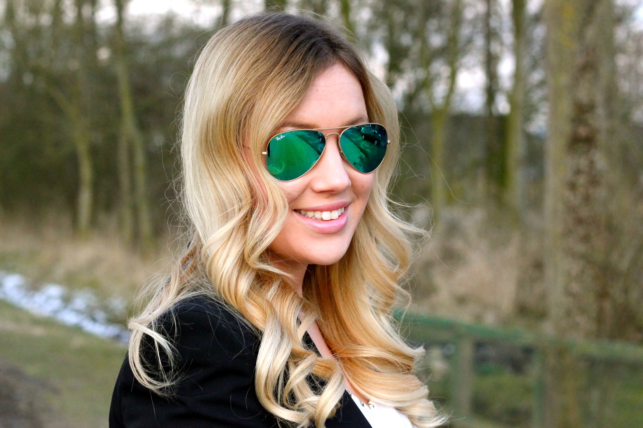 ray ban women's aviator sunglasses 55mm