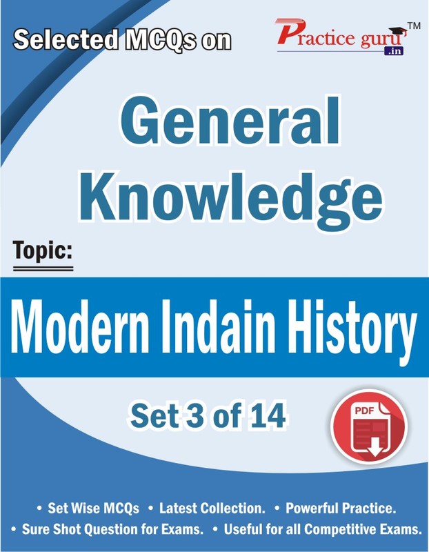 Buy Selected Mcqs On Gk Modern Indian History Set Of Online