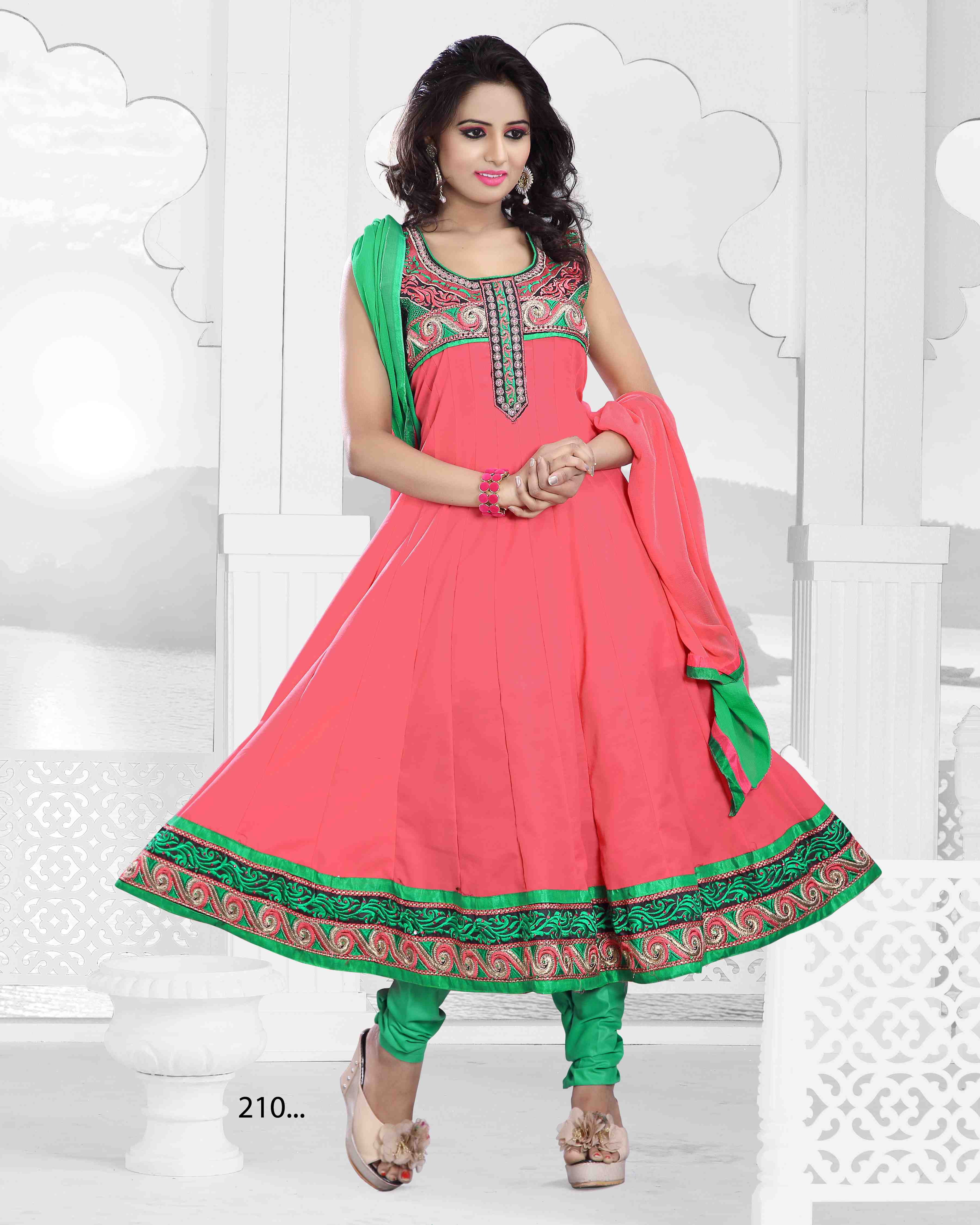 anarkali suits cotton
