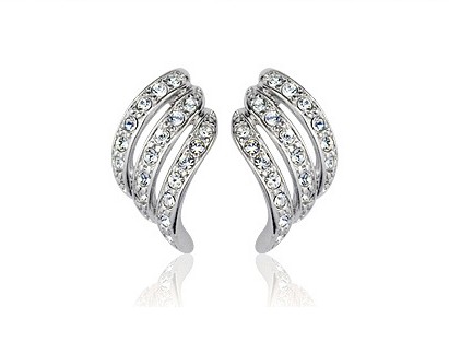 Cyan Natural Austrian Crystals Earrings for just Rs. 244 - Shopclues