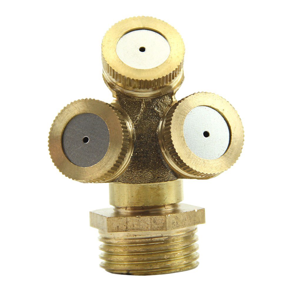 Buy Futaba 3 Hole Adjustable Brass Spray Misting Nozzle Gardening