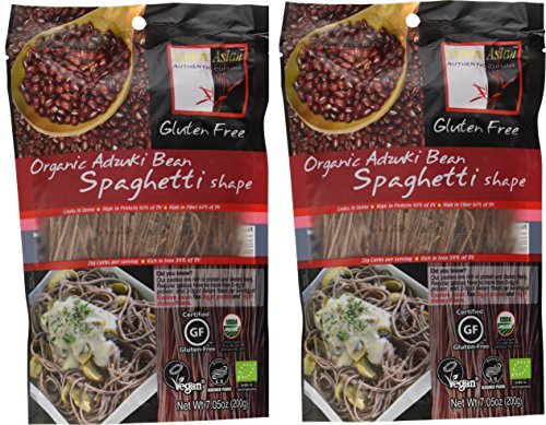 Buy Explore Asian Organic Adzuki Bean Pasta Spaghetti Shape 7 05 Oz