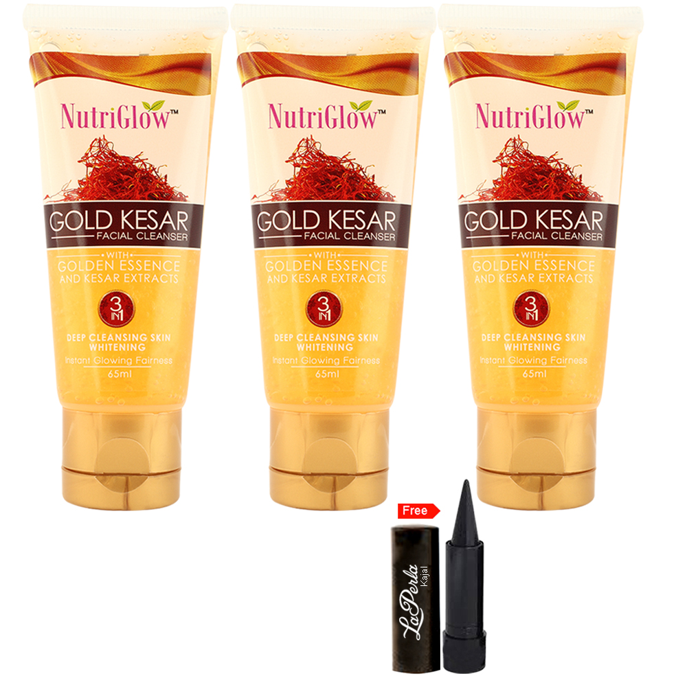 Buy Nutriglow Gold Kesar Facial Cleanser Pack Of 3 Online 249 From