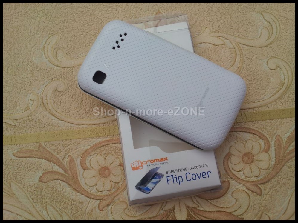 Micromax Bolt A Flip Case Cover White