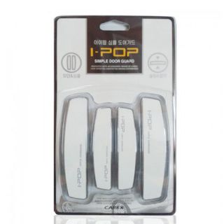 I-pop Car Door Scratch Guard White Colour Pack Of 4 Ipop
