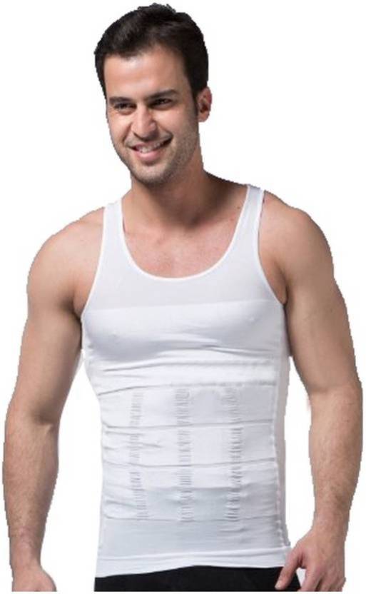 Buy Astyler White Slim N Lift Slimming Vest For Men Shapewear Slim Vest