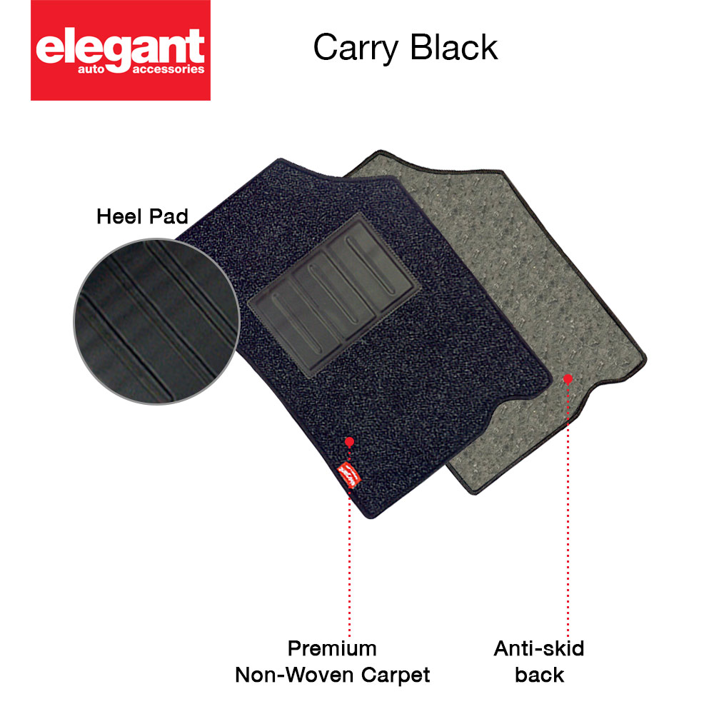 Buy Elegant Carry Black Car Floor Mat For Maruti Suzuki Eeco Seater