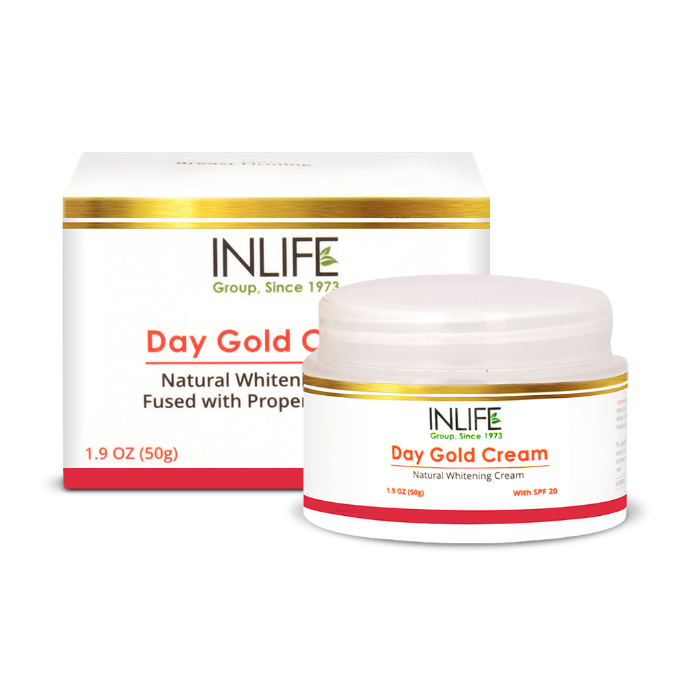 INLIFE Natural Day Gold And Whitening Face Cream (SPF 20) 50g