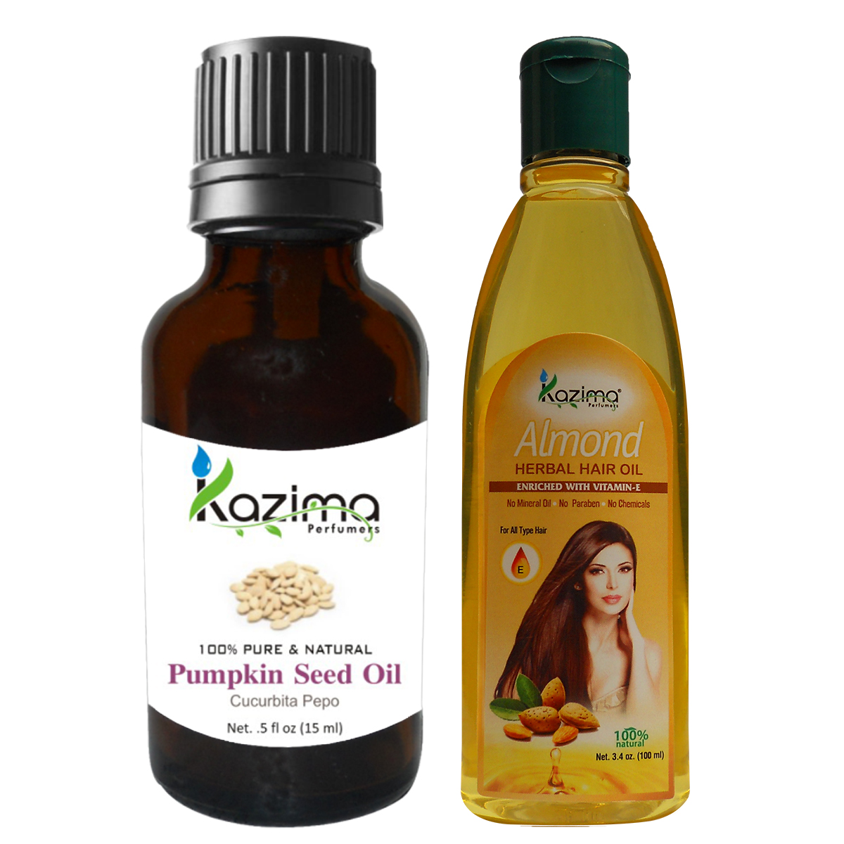 Buy Kazima Combo Of Pumpkin Seed Oil Ml And Almond Herbal Hair Oil