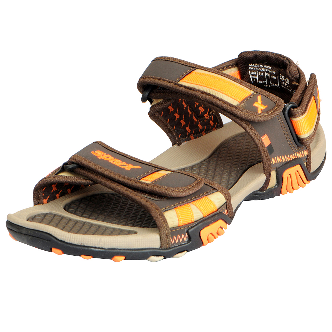 Buy Sparx Men S Brown Beige Athletic And Outdoor Sandals Online