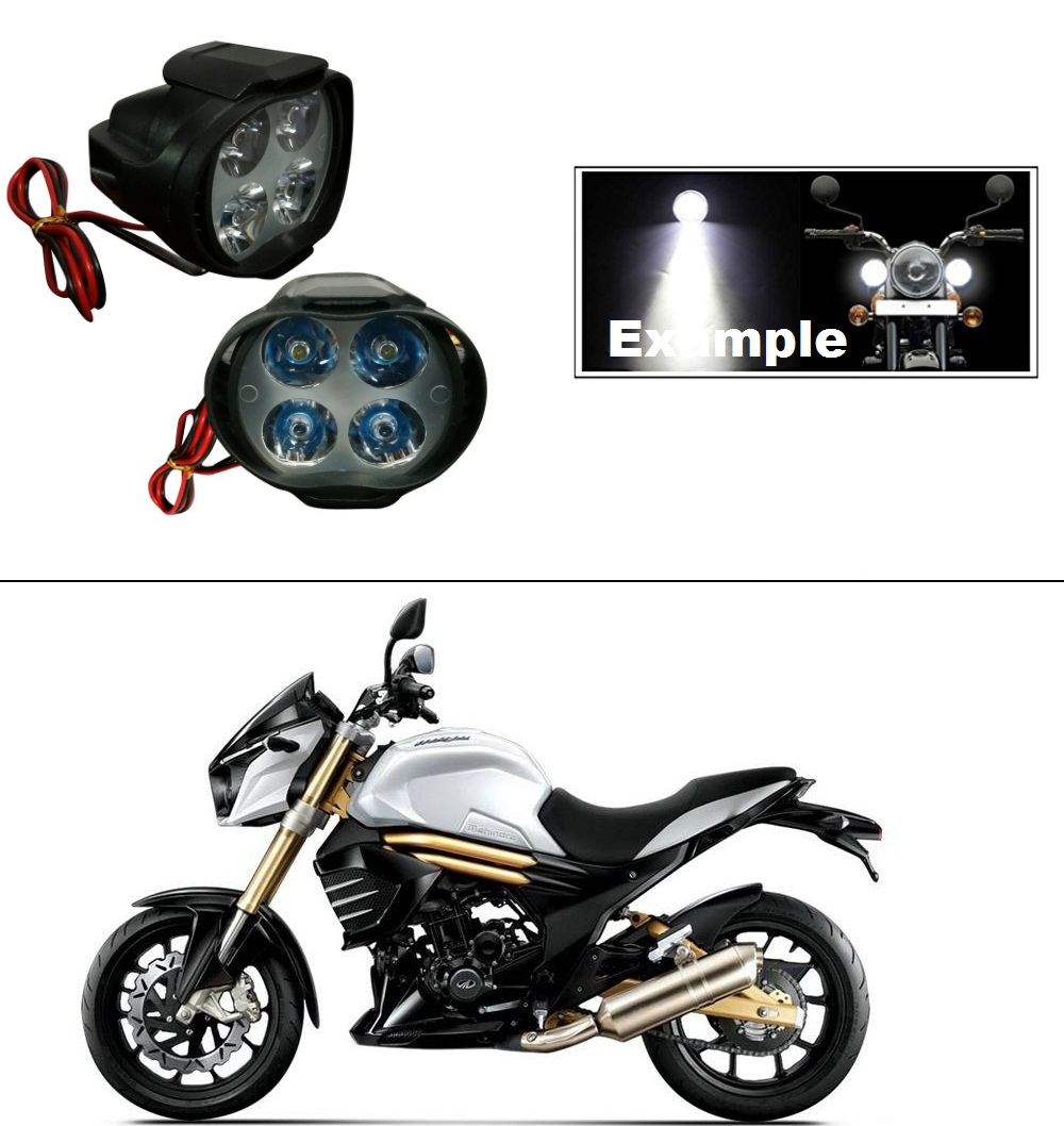 Buy AutoStark 4 Led Small Circle Motorcycle Light Bike Fog Lamp Light