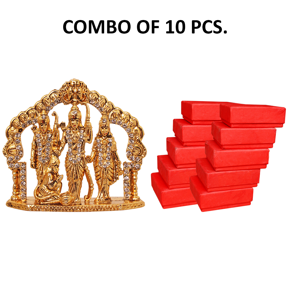 Buy Set Of Brass K Gold Plated With Stones Hindu God Shri Ram