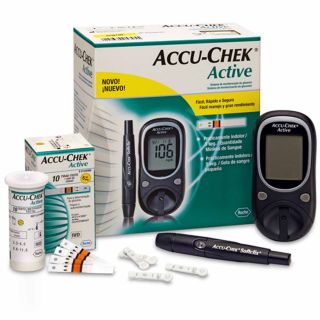 Accu Chek Active Blood Glucose Sugar Monitor Bill 25 Strips Accu Chek Meter