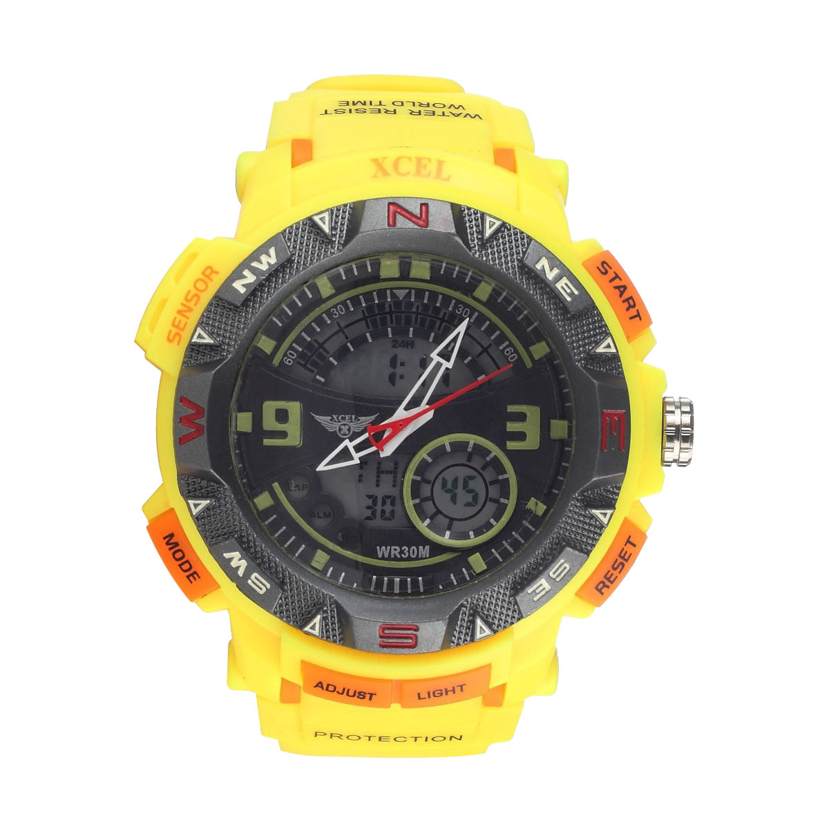 Xcel 3209ME Digital Watch for Men - Yellow