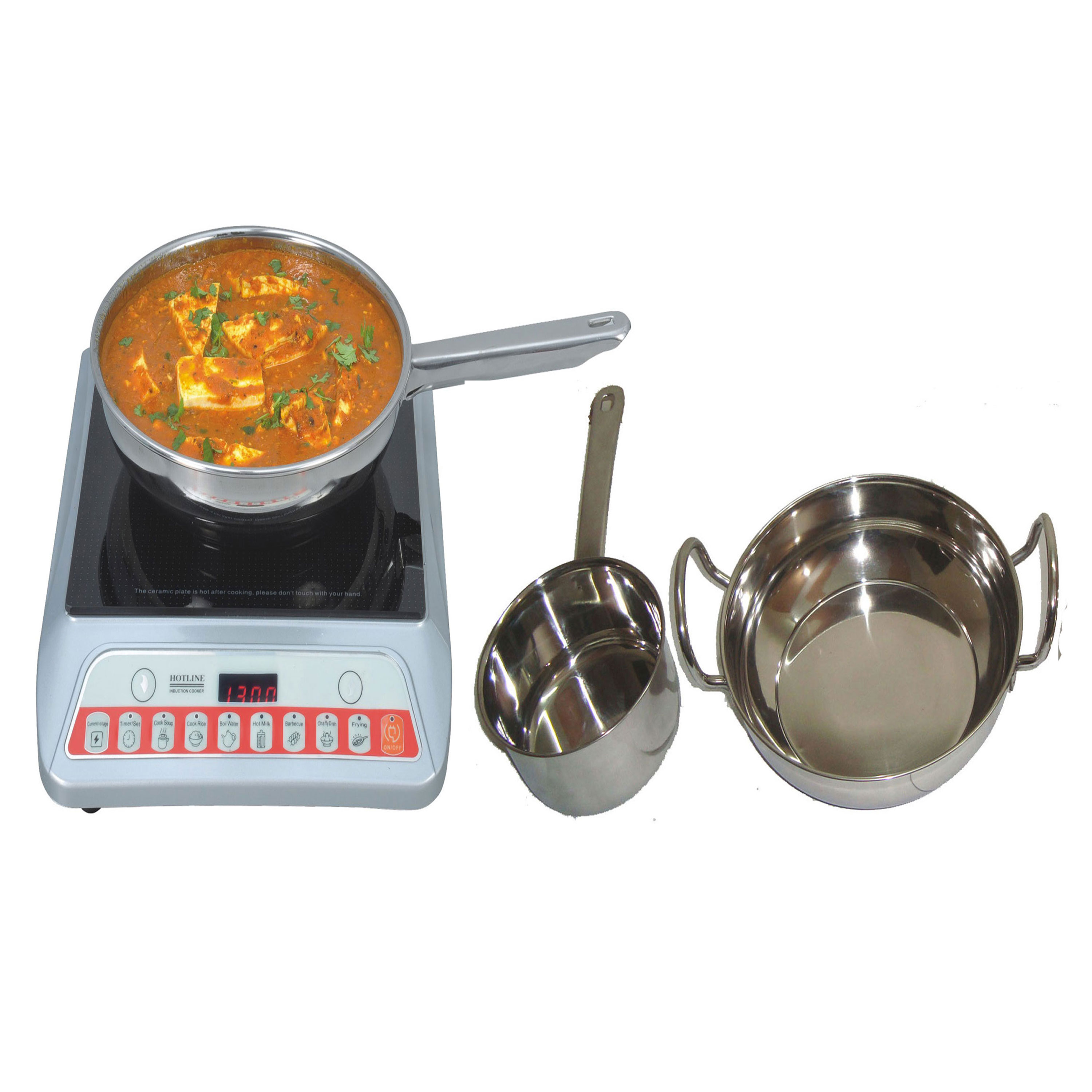 Induction Base Stainless Steel Cook and Serve Set (1 Sauce Pan + 1