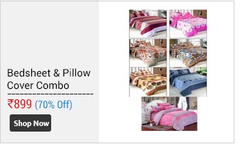 k decor set of 7 double bedsheets with 14 pillow covers  