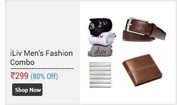 iLiv Fashion Men's Formal Belt,Wallet,3-Pair of Sock and Handkerchief Combo  