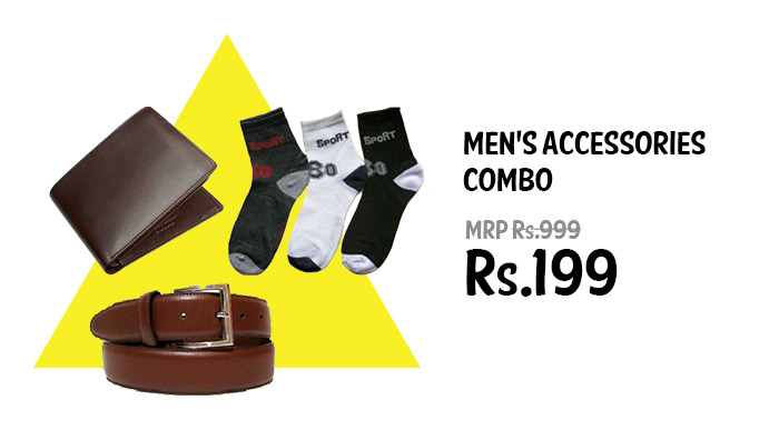 Men's Accessories Combo at Rs.199