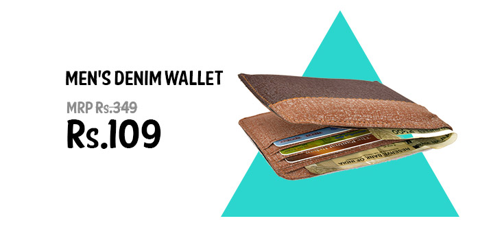 Men's Denim Wallet